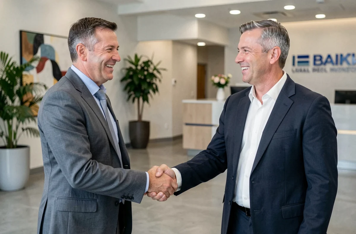 Poignée de mains entre un investisseur et un conseiller financier après accord de crédit pour acquisition de parts de SCPI