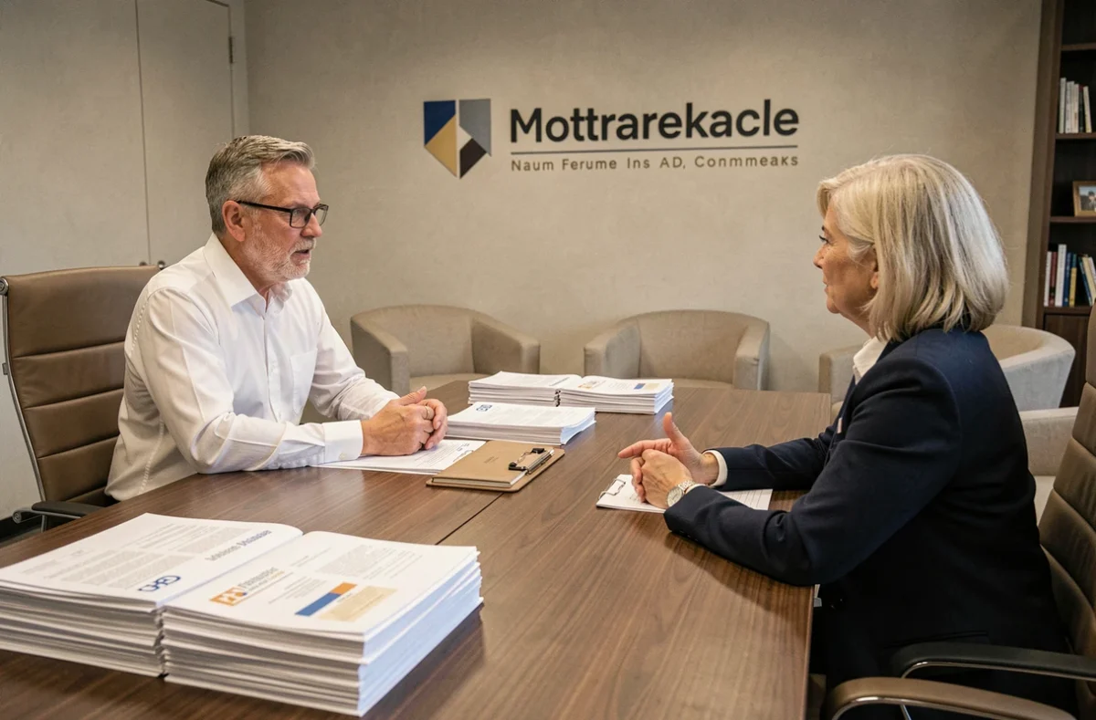 Courtier Cafpi en réunion de conseil avec un couple pour un dossier de crédit immobilier