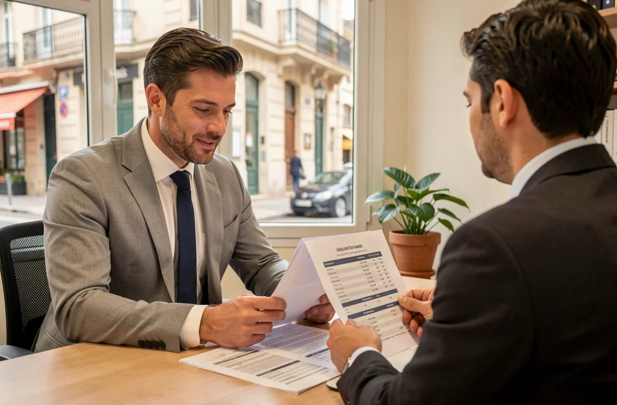 Conseiller d'E2A Expert-Comptable Marseille accompagnant un client dans la gestion de ses comptes