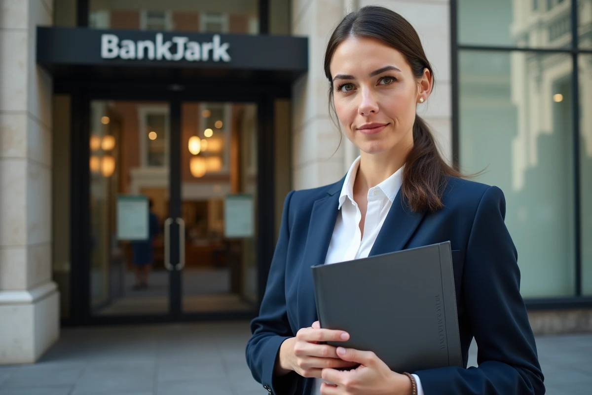 Femme professionnelle tenant un dossier d